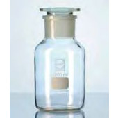 Flacon en verre DURAN ® à col large bouchon verre Capacité 100 ml Ø 52 mm Hauteur 97 mm Rodage 29/22 RN Couleur transparent