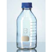Flacon DURAN® verre clair col à vis ISO avec bouchon Capacité 50 ml Ø ext. 46 mm Hauteur* 91 Filetage 32 GL