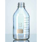 Flacon DURAN® verre clair col à vis ISO sans bouchon Capacité 100 ml Ø 56 mm Hauteur 100 mm Filetage 45 GL
