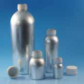 Bouteille, en aluminium, avec bouchon à vis en PP Capacité 600 ml Ø 74 mm Hauteur 192 mm Filetage Ø extérieur 38 mm