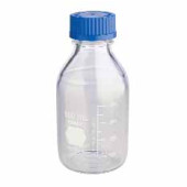 Flacon en verre borosilicaté col à vis ISO avec bouchon Capacité 500 ml Ø ext. 86 mm Hauteur 182 mm Filetage 45 GL