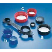 Flacons pissette, en PE-LD Type a Couleur noir Pour flacons 100 ml Filetage Ø extérieur 32 mm