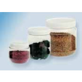 Flacon en PET à col large avec bouchon Capacité 1000 ml ØFermeture 110 mm Øpot 125 mm Hauteur avecbouchon 130 mm