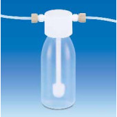 Flacons laveurs pour gaz avec chapeau et fritté Capacité 500 ml Hauteur 190 mm Ø 76 mm