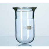 Réacteur en verre DURAN ® à rodage plan Capacité 4000 ml DN 150 Volume 5765 ml Ø bride 184 mm Ø récipient 200 mm Hauteur 290 mm Pression 1,0 * bar