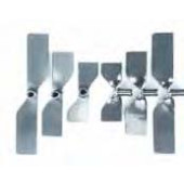 Tête d'agitation à hélice 2 pales en inox Type 2 pales, M6 Paled'agitation 70 mm