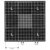 Cellule de numération selon Neubauer modifiée fond métallisé Type Cellule de numération selon Neubauer