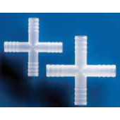 Raccord cannelé 4 voies en polypropylène Ø 13,5 mm Ø Ouvertureintérieure 9,5 mm