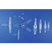 Raccord cannelé en TPX Type T-1, en T Pour tuyau Ø intérieur de 3-5 mm