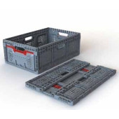 Boîte pliante maxi, PP, pliable et empilable, avec active lock Dimensions extérieures(l x p x h) 600 x 400 x 156 mm Capacité 30,79 l Poids 1,51 kg Chargement 15 kg
