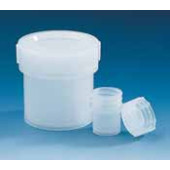 Flacon polyéthylène à ouverture totale avec couvercle Capacité 60 ml Ø ext. 35 mm Hauteur 94,2 mm