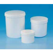 Pot rond LLG avec capuchon à visser, en PP Capacité 1250 ml Ø 118,50 mm Hauteur 127,50 mm