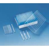 Microtube PCR Type Rack avec 12 barrettes de 8 tubes, non stériles par 10