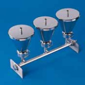 Rampes de filtration combinant 3 et 6 postes Type Rampe 6 postes Ø 50 mm Capacité 6 x 100 ml