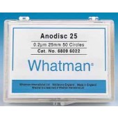 Membrane filtrante Anodisc ® Whatman Seuil de rétention 0,02 µm Ø 25 mm