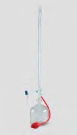 Burette automatique en verre borosilicaté 3.3, classe AS Volume 10 ml Graduations 0,02 ml Tolérance 0,020 ± ml Description verre clair, Schellbach, graduations bleues