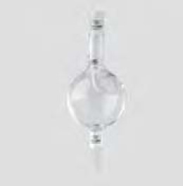 Tête de distillation avec ampoule de garde en verre borosilicaté 3.3