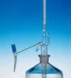 Burette automatique de Pellet, en verre DURAN®, classe AS Capacité 50 ml Grad. 0,1 ml Tolérance 0,05 ± ml