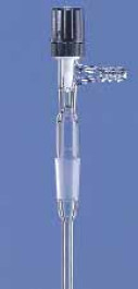 Gas Inlet Tubes with Valve Stopcock RN 14/23