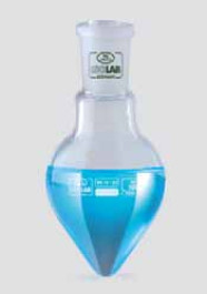 Ballon en forme de poire, en verre borosilicaté 3.3