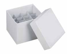 Box cryogénique en carton, 145 x 145 avec inserts de séparation