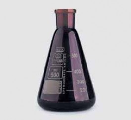 Fiole erlenmeyer à col rodé en verre borosilicaté 3.3