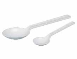 Cuillère à usage unique LaboPlast/SteriPlast, en PS, blanche