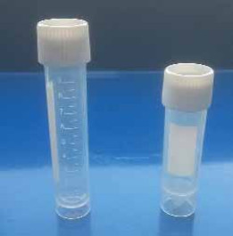 Tube de transport LLG, PP, avec bouchon à vis 5ml, PP, 60x16mm,  pack de 100
