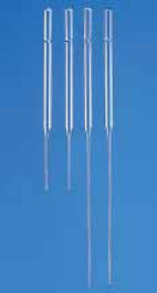 Pipettes Pasteur en verre sodocalcique