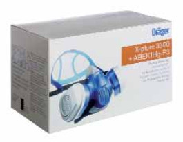 Demi-masque Twinfilter X-plore ® 3300, set pour travaux de chimie