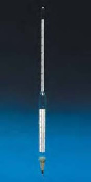 Densimètre pour huiles minérales Plage de mesure 0,820 - 0,910 g / ml Division 0,001 g / ml Longueur 390 mm