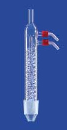 Réfrigérant de Dimroth avec rodage en verre dépoli