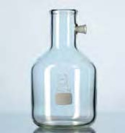 Fiole à filtration avec prise de vide latérale, en verre DURAN®