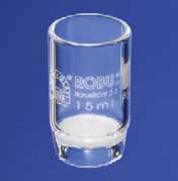Creuset filtrant en verre borosilicaté 3.3.