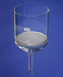 Entonnoir filtrant en verre borosilicaté 3.3