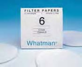 Papier filtre qualitatif type N° 6 filtration lente