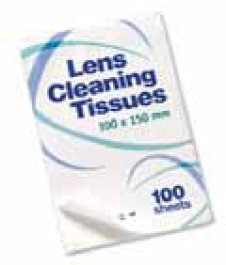 Lens cleaning tissues 100x150mm