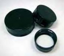 Bouchon avec bague d´inviolabilité pour flacon série 310, en PP/PE PourFiletage  Ø extérieur 40 mm Pour flacons 100 ml