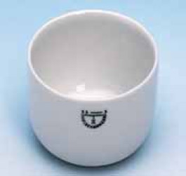 Creuset de combustion en porcelaine Capacité 60 ml Ø ext. 60 mm Hauteur 30 mm