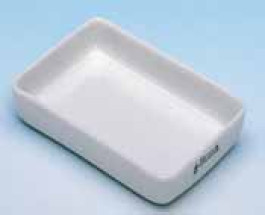 Nacelle de combustion en porcelaine, forme rectangulaire
