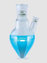 Ballon en forme de poire, en verre borosilicate 3.3