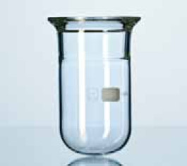 Réacteur en verre DURAN ® à rodage plan Capacité 4000 ml DN 150 Volume 5765 ml Ø bride 184 mm Ø récipient 200 mm Hauteur 290 mm Pression 1,0 * bar