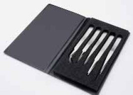 Kit de 5 pinces brucelle haute précision, en acier inox