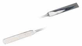 Spatule double, en acier inox 18/10