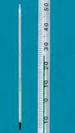 Standard de calibration secondaire pour spectrophotomètre Plage demesure -10/0 ... +110 °C Graduations 1,0 °C Longueur 300 mm