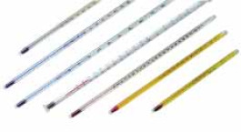 Thermomètre à usage général LLG, remplissage rouge