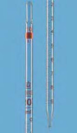 Pipette graduée en verre sodocalcique AR glass®, classe B, graduations brunes, type 3