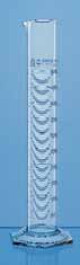 Eprouvette USP, verre borosilicaté 3.3, forme haute, classe A, graduation bleue 2000 ml