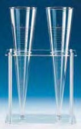 Support pour cônes de sédimentation d' Imhoff Largeur 150 mm Longueur 300 mm Hauteur 300 mm