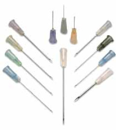 Aiguilles à usage unique HSW FINE-JECT®, PP/acier inox, stériles